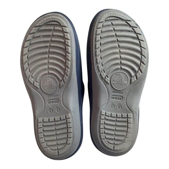 Crocs Baya Slide Sandal Mens 6 Womens 8 Solid Black Lightweight Water Friendly - Picture 5 of 10